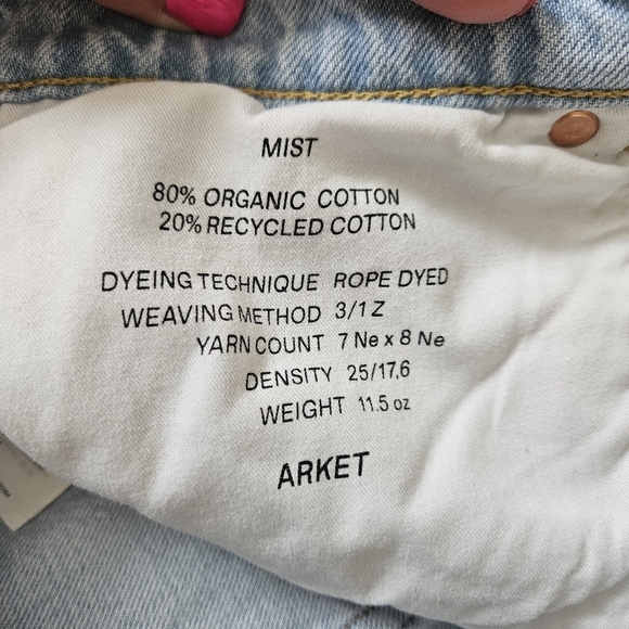 Arket Mist Wide Leg Jeans 32x27 - Picture 7 of 11